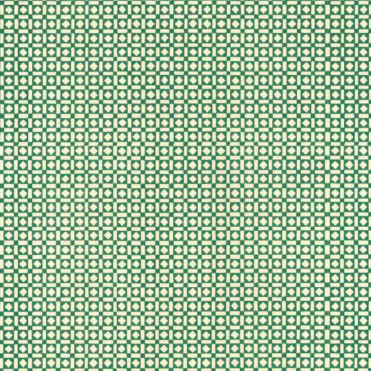 Green Geometric Squares Renaissance Print Italian Paper ~ Carta Varese Italy